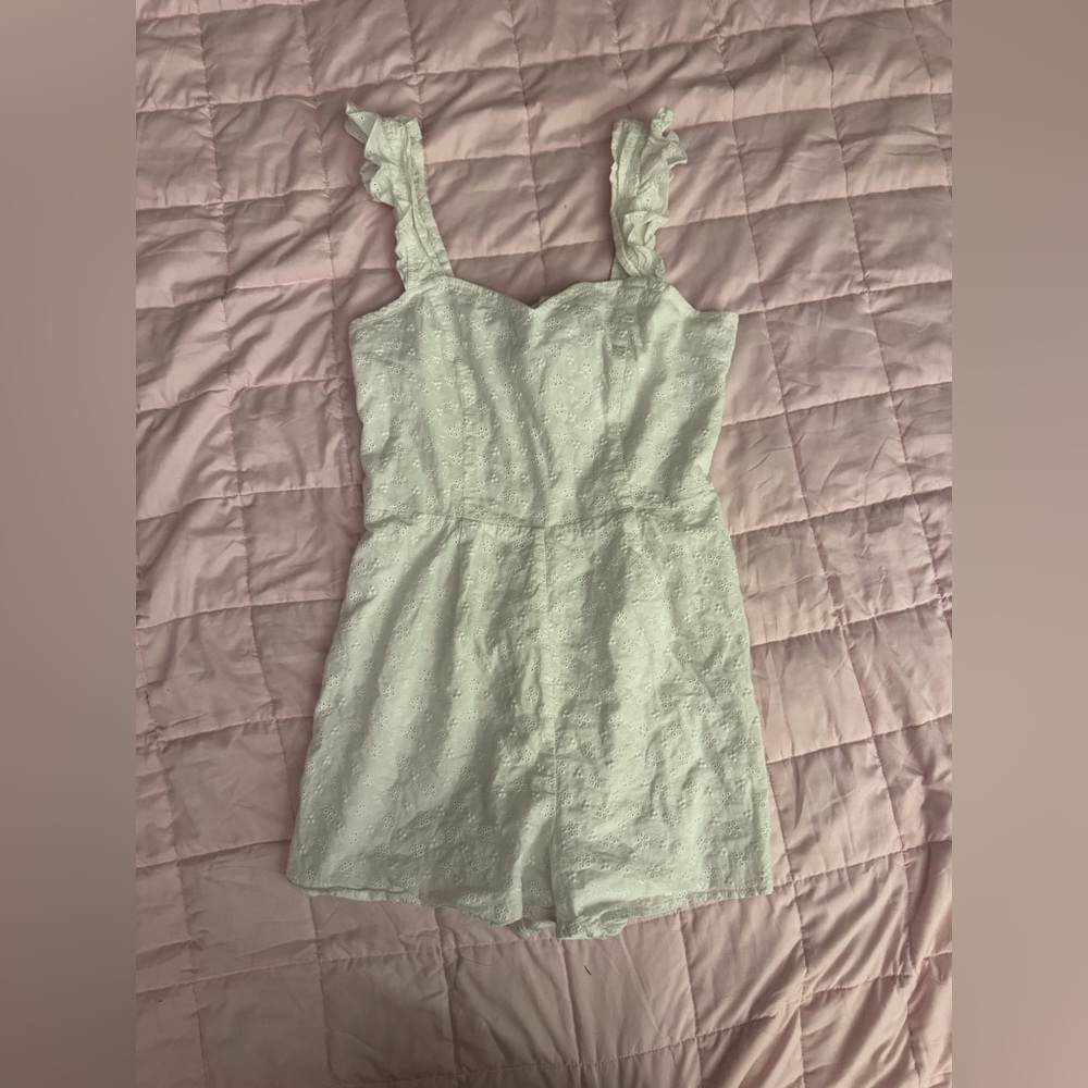 White Francesca Romper